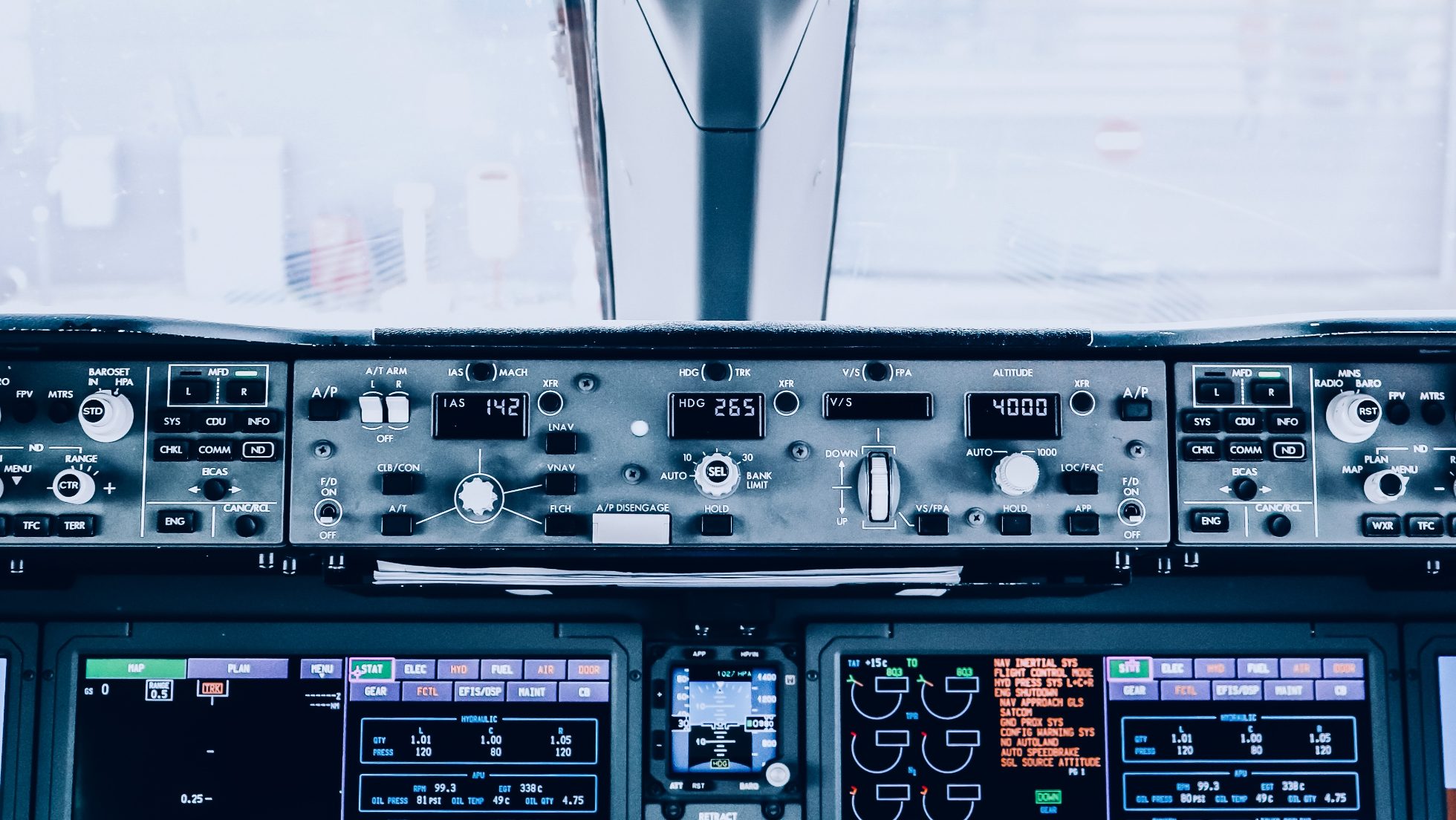 Kokpit samolotu Boeing 787 Dreamliner